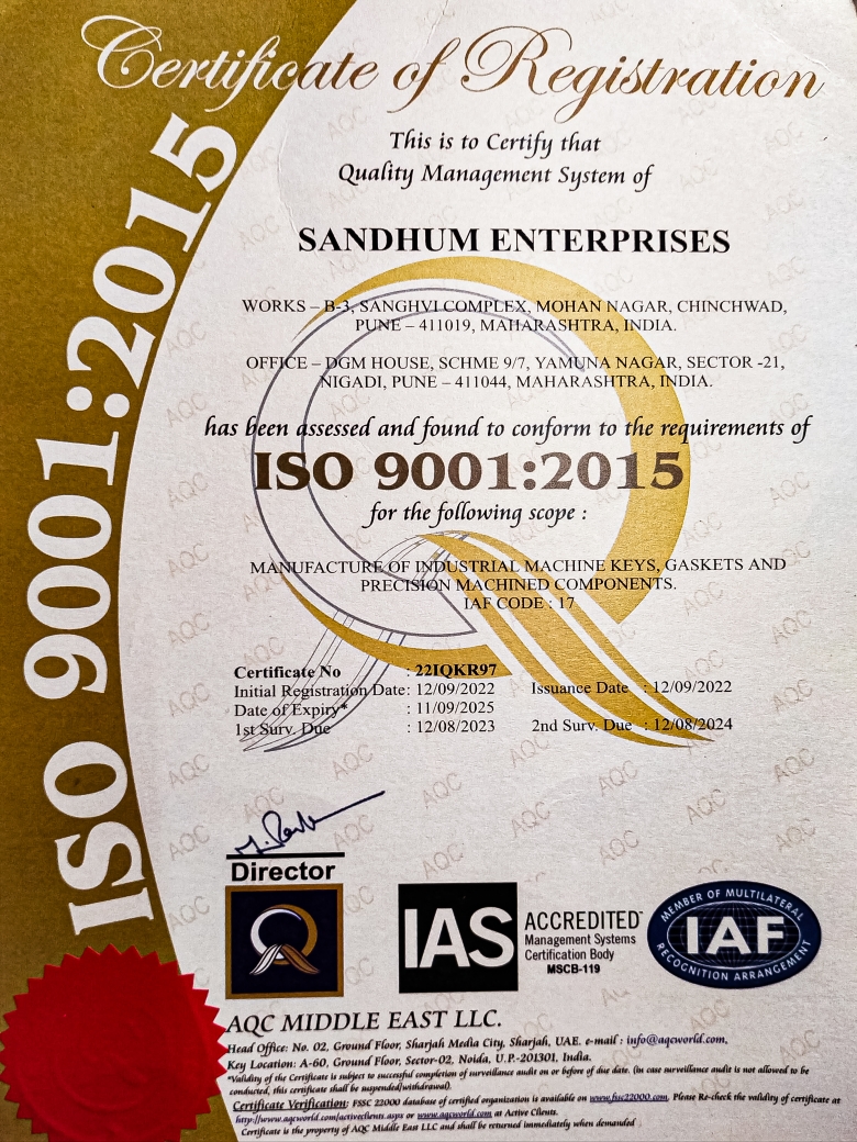 iso certificate